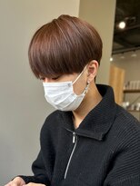 マッシュナチュラルカラーマッシュメンズヘアカラーツーブロック