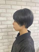 アッシュ 稲田堤店(Ash)&nbsp;刈り上げショート×イヤリングブルージュ