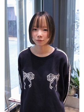 ステップボーンカットオオサカ(STEP BONE CUT OSAKA Via TICK-TOCK) 【ステップボーンカット】姫ボブ/アンブレラカラー