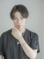 エシェル 平塚店(echelle)&nbsp;センターパート/メンズマッシュ/ダークグレージュ/平塚