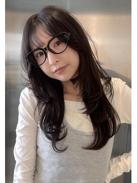 バロンフェム(baLon.fem) 【Stylist 本田愛】ふわふわレイヤー＋暗髪グレージュ