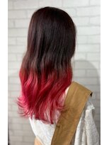 ビス ヘア アンド ビューティー 西新井店(Vis Hair＆Beauty)&nbsp;大人可愛いふんわりカールミストバング外国人風カラーブリーチ