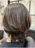 富士見ヶ丘ショートくびれショートイルミナカラー顔周りレイヤー