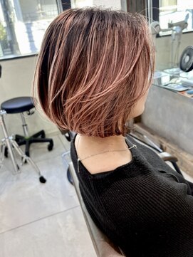 トルネード(TORNADO) 外国人風ボブ ピンクアッシュ カーテンバング海外ガールt1222