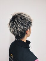 イッシキ(ISSIKI)&nbsp;メンズスパイキーショートxシルバーハイライト