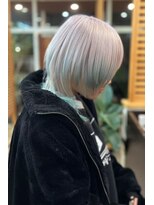 桃の木 ヘアー(桃の木 hair) ニュアンス袖カラー×クリーミライム