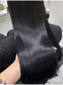 シルクストレートロング　韓国ヘア　髪質改善