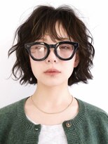 テクネ 天神大名(techne)&nbsp;天神大名顔周りレイヤーカットミディアムボブタッセルボブパーマ