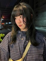 ミース(MIES)&nbsp;オリーブカラー／ブリーチなし/ミディアムレイヤー/担当者平井