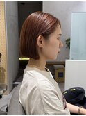 オレンジ×ボブ