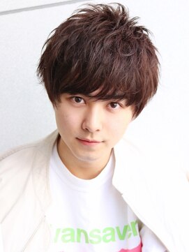 ネイビー(NAVY) 横顔もカッコよく決まる！プライマルマッシュ