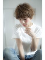 ホーミートウキョウ(HOMIE TOKYO) 無造作カール×イルミナカラー×丸みショート【西村康平】