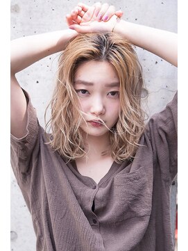 レニーバイエース(LANY by ACE) 【LANY 横浜】ウェットミディ×プラチナベージュ