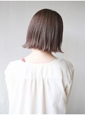外はねボブ×ミルクティーグレージュ
