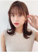 【HONEY渋谷】耳掛けすっきり愛され外ハネミディ
