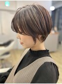「NUDE」#10代 20代 30代 40代 束感ショート前髪なしショート
