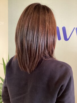 ウエーブ 肩下レイヤー