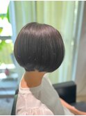 30代40代50代ダークアッシュダークグレージュ透明感白髪ぼかし