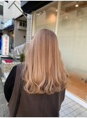 髪質改善カラー,透明感ベージュ,美肌カラー,韓国ツヤカラー/草加