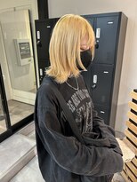アイリー 名古屋(A/LEE) ウルフカット×ブロンドヘア