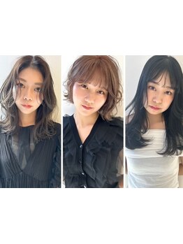 1人1人の髪質・骨格に合わせ、顔周りにこだわった似合わせカットが人気◎最新のテクニックをお試し下さい。