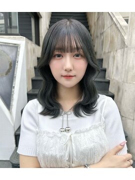 ラグーン 原宿 表参道(LAGOON) 【韓国】トレンドオリーブグレージュ韓国風美髪ウェーブヘア