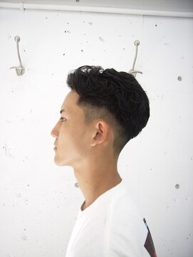 ウェルネス(Wellness) パーマフェードオールバック