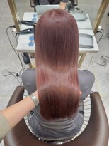 ロンド レア 天神大名店(Lond Le’a) デザインカラー/レイヤーカット/ウェットヘア/オリーブベージュ