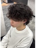 強め韓国風シャドウパーマ