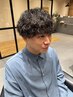 メンズカット+デザインパーマ