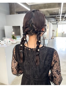 ノード(NODO) ツインポニーのリボンアレンジ