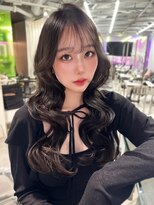 ユーフォリア 渋谷グランデ(Euphoria SHIBUYA GRANDE)&nbsp;韓国風くびれ巻き 顔周りカット シースルーバング 艶髪 10代20代