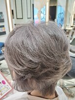 ミック ヘアアンドメイクアップ 高田店(miq Hair&Make up)&nbsp;ヘアマニキュア/グレイヘア/白髪染め/プラチナグレイ