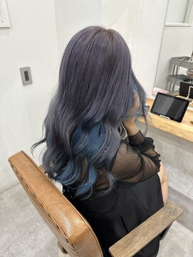 ブレス(bless) インナーカラー/ラベンダー／ブルー