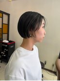 ショートボブのウェットスタイル【坂根】