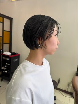 バム 名古屋栄店(BAMM) ショートボブのウェットスタイル【坂根】