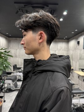 MEN'SHAIRウルフカルマパーマメンズショートイージーパーマ