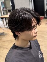 ニコ トウキョウ ロジック(nico TOKYO Logic)&nbsp;メンズセンターパートウルフセンターパートニュアンスパーマ襟足