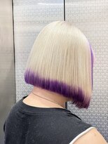 ファイブバイジエクト 堀江(FIVE by The Ect) シルバーベージュ/インナーカラー/バーガンディ