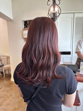 ヘアラウンジ アンリオ(hair lounge an rio) ブリーチなしカシスピンクカラー