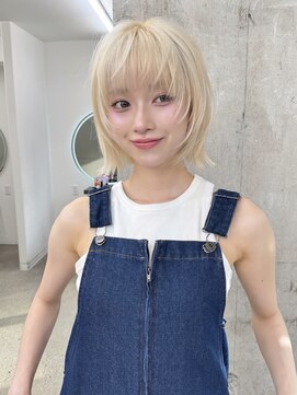 ガーデン 渋谷(GARDEN) 小顔外ハネボブダークアッシュ大人ガーリー似合わせカット