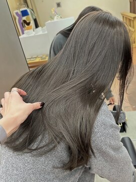 パークレーン アイス イヴェン(park lane ICI yeven) ブリーチなしダブルカラー オリーブグレージュ赤み消し 春カラー