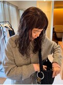 オリーブベージュカラー ブラウンカラー パーマ ロングパーマ