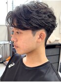 フェザーショート/フェザーパーマ/センターパート/千葉駅/関祐翔