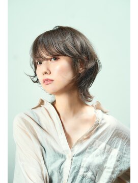 コノアラボ 守谷店(Conoah labo) ミルクティーブロンド/ダークブルー/デジタルパーマ/守谷