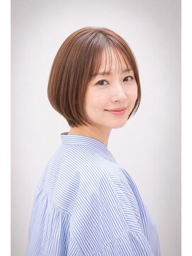 エートス(ethos) 三好市美容室 絶壁をカバーする丸みショートボブ