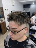 フェードハイライト[津田沼駅/Men's/メンズカット/パーマ]