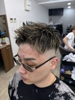 スウェル 津田沼店(Swell)&nbsp;フェードハイライト[津田沼駅/Men's/メンズカット/パーマ]