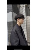波巻きパーマ