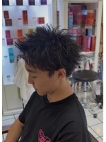 ヘアーアンドメイク サワ 上田本店(SAWA)&nbsp;爽快スパイキーショート！夏カラー×刈り上げビジネスヘア